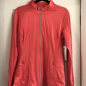 XL athleta shanti powervita jacket coral